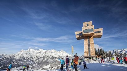 Skifahren Buchensteinwand