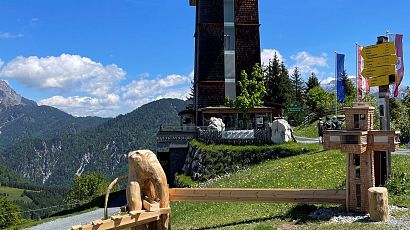 Spielkugelbahn auf der Buchensteinwand
